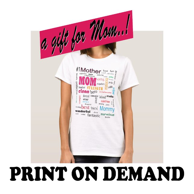 Underbart Best Mor Ord Cloud T-Shirt (Skapare uppladdad)