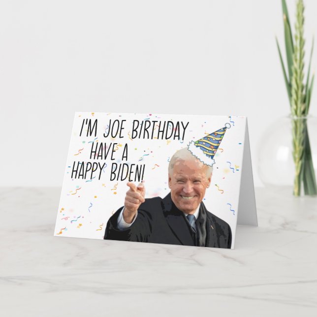 Underbart biden Birthday-hälsningskort Kort (Framsida)