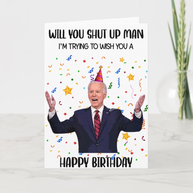 Underbart biden Birthday-hälsningskort Kort (Framsida)