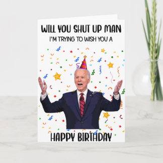 Underbart biden Birthday-hälsningskort Kort