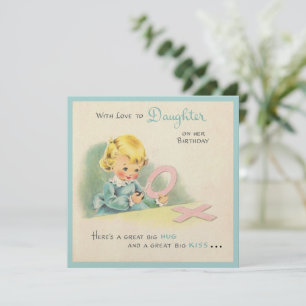 Underbart Big Hug- och Kiss-födelsedagskort