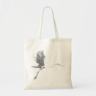 Underbart blått Heron Sketch-block Tygkasse