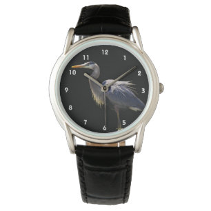 Underbart blått Heron Watch Armbandsur