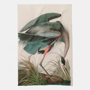 Underbart blått öron från Amerika Audubon Skriv Kökshandduk