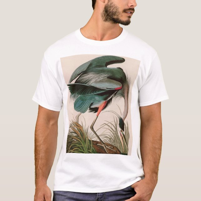 Underbart blått öron från Amerika Audubon Skriv ut T Shirt (Framsida)
