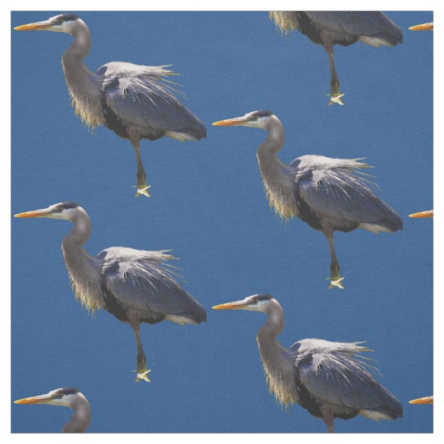 Underbart blåttHerontyg Tyg (Provkarta)