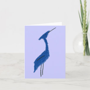 UNDERBART BLUE HERON-anteckningskort Kort