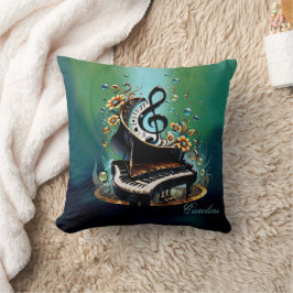 Underbart böjd fantasypiano kudde