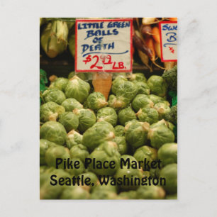 Underbart Brussel Sprouts-vykort Vykort