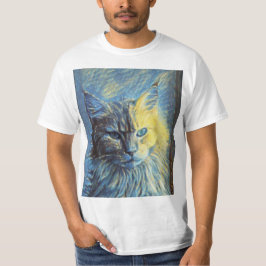 Underbart Cat Artwork T Shirt