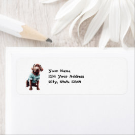 Underbart chokladlab i julsötare Adress Returadress Etikett