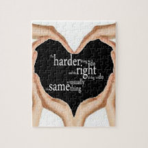 Underbart citationsteckenpussel!! Den mer hårda