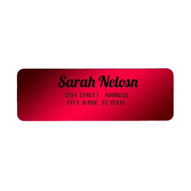 Underbart, Coola, söt, modern juletikett Returadress Etikett (Framsidan)