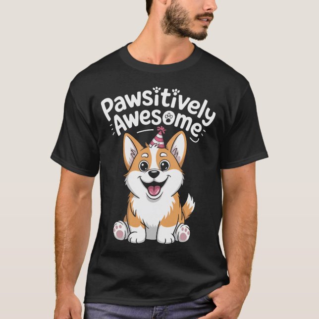 Underbart Corgi Födelsedag Hund Tröja (Framsida)