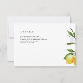 Underbart detaljkort för vattenfärgen citon bröllo OSA kort