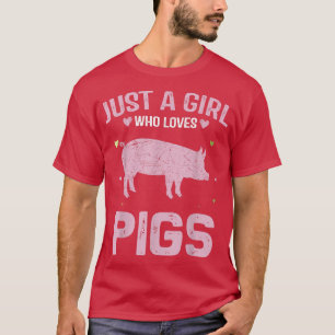 Underbart Djur älskare Kvinnor Bara en flicka som T Shirt
