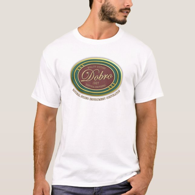 Underbart Dobro Guitars 1927 T Shirt (Framsida)