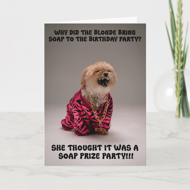 Underbart dödande Hund Birthday Greeting Card Kort (Framsida)