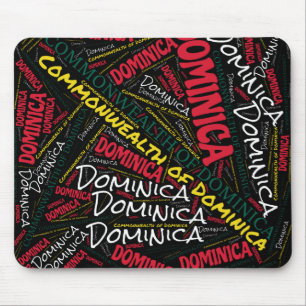 Underbart Dominica Flagga Patriotic Färg Musmatta