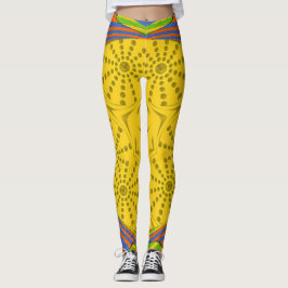 Underbart egyptiskt multidimensionellt symmetriskt leggings