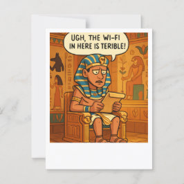 Underbart egyptiskt vykort för Wi-Fi Humor