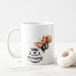 Underbart Ekorre Uppvaknande Kaffemugg