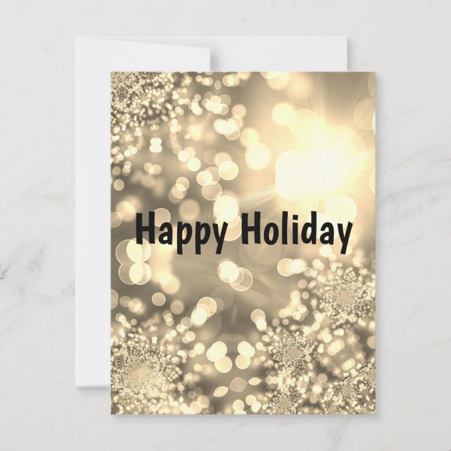 Underbart, Fantastisk, Sparkly Helgdag Card Julkort (Framsida)