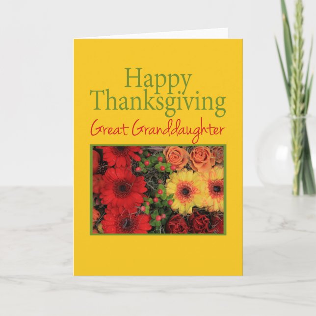 Underbart fardotterns Thanksgiving-kort Helgkort (Framsida)