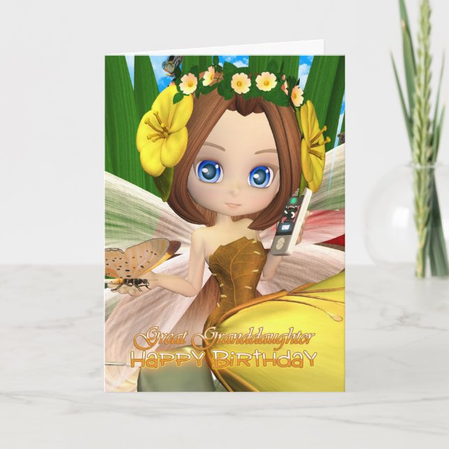 Underbart fardotters födelsedagskort med lövsnitt kort (Framsida)