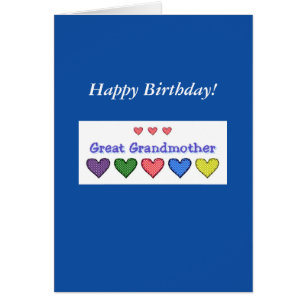 Underbart farmoder Birthday GH-kort Hälsningskort