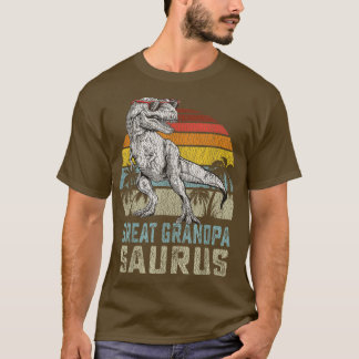 Underbart farpass T Re Dinosaur Grandpa Saurus F Shirt