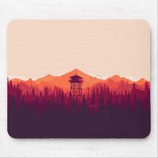 Underbart "FireWatch"-speldesign för Musmatta