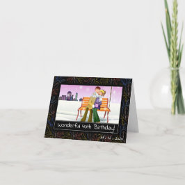 Underbart födelsedag till mitt jubbiga hälsningsko kort