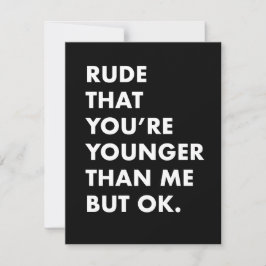 Underbart födelsedagskort - yngre än mitt kort