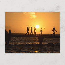 Underbart foto av barn på piren i Nyckel Väster Vykort