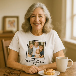 Underbart foto på bästa GiGi någonsin för mormors T Shirt
