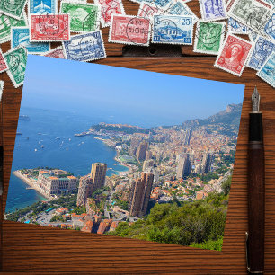 Underbart fotografi av Monte Carlo från avstånd Vykort