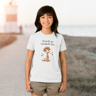 Underbart Gjord Söt Giraff T Shirt