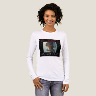 Underbart gjord svart, långblöjad skjorta t shirt