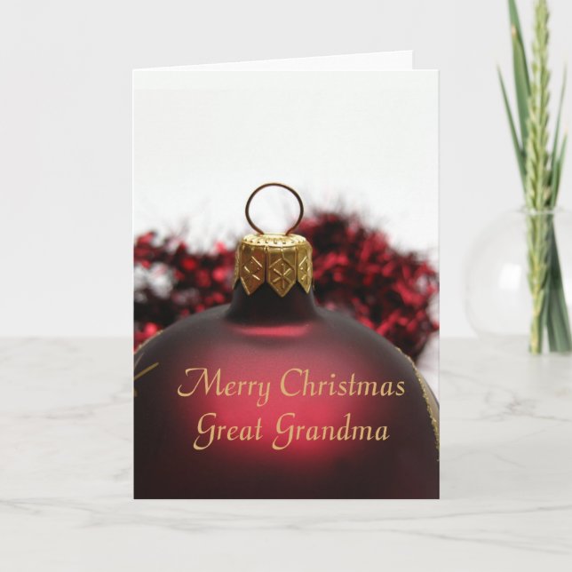Underbart Grandma God jul-kort Helgkort (Framsida)