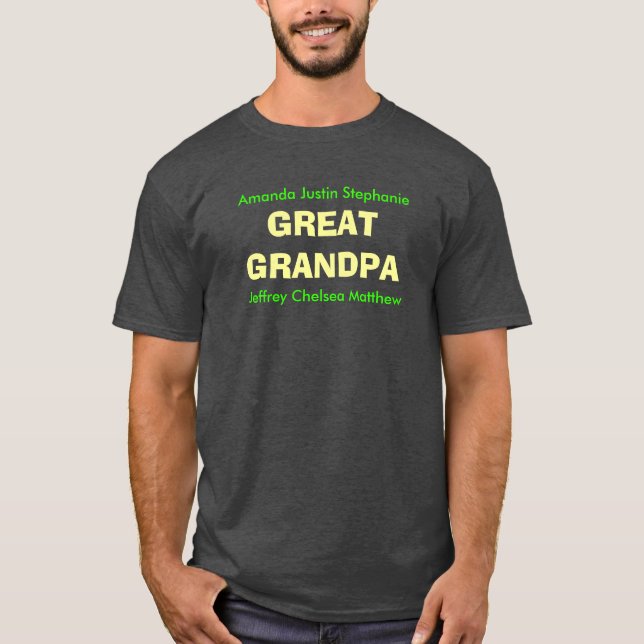 UNDERBART GRANDPA-Anpassade T-Shirt (Framsida)