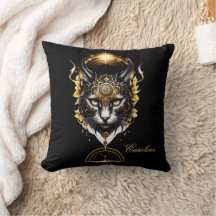 Underbart guld-svart katt.