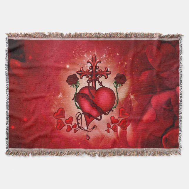 Underbart hjärta filt (Framsidan)