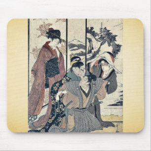 Underbart hus som städning av Kitagawa, Utamaro Musmatta
