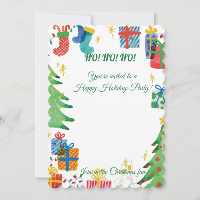 Underbart inbjudande helgdag för vänner och familj spara datumet (Framsida)