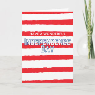 Underbart Independence day-kort Kort