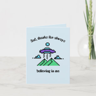 Underbart inspirationskort för Alien Pixel Fars da Inbjudan