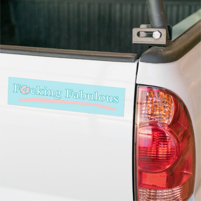 Underbart jättebra bumpersticker bildekal (På lastbil)