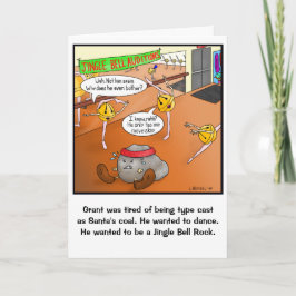 Underbart Jingle Bell Sten-julkort Helgkort