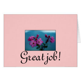 Underbart jobb hälsningskort